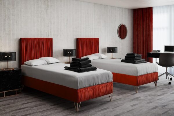 Łóżko tapicerowane Glamour