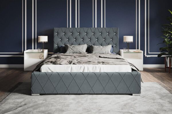 Łóżko tapicerowane Lux 4 Glamour