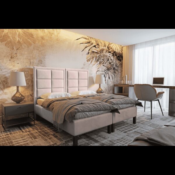 Wezgłowie tapicerowane panelami z ramką X1